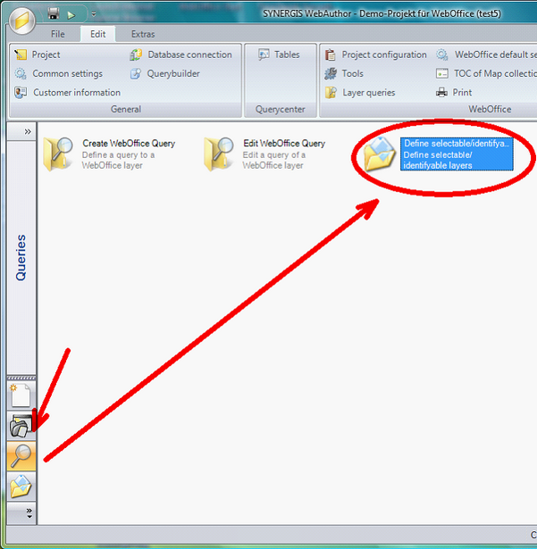 Define selectable / identifiable Layers