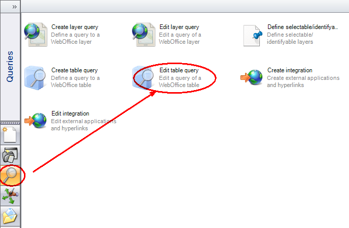 Start the Edit Table Query wizard 