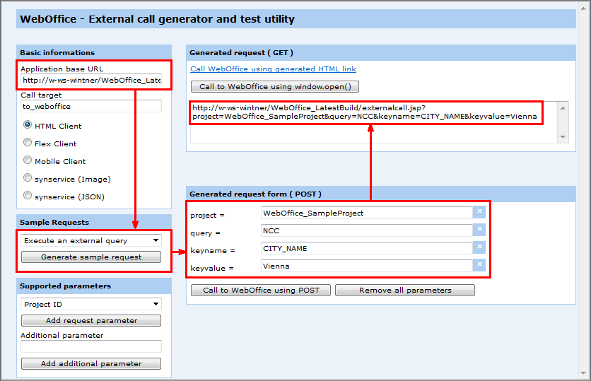 Configuring an external HTTP call to WebOffice 10 R3 for querying data – WebOffice 10 R3 administration pages Configuring an external HTTP call to WebOffice 10 R3 for querying data – WebOffice 10 R3 administration pages