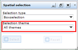Performing a multiple layer selection