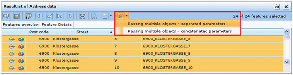 Calling an external web application – pass list of object keys