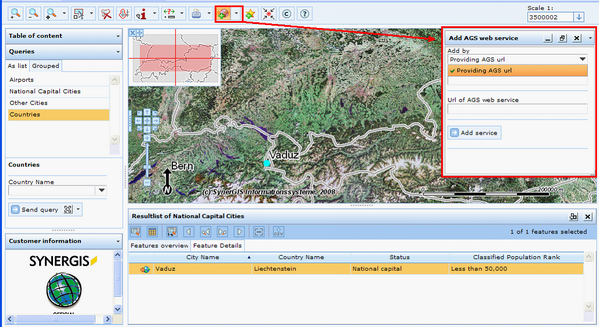 Add AGS web service tool