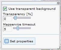 WebOffice 10 R3 client Service properties dialog