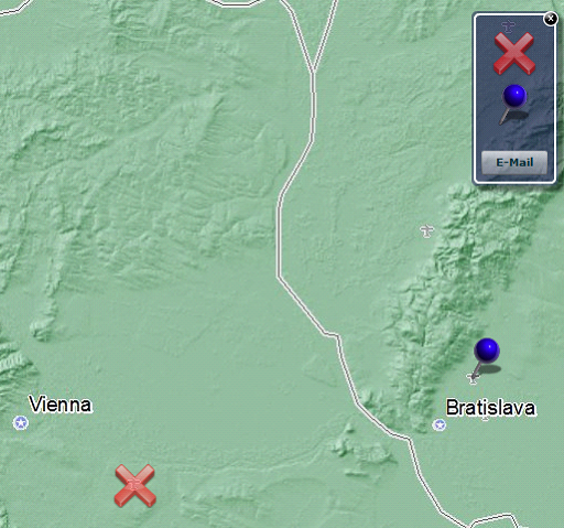 Meeting Point tool form in WebOffice flex client