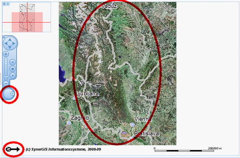 Resulting map with rotated map and north arrow