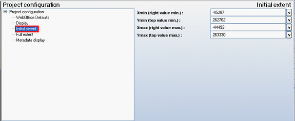 Initial extent - WebOffice category