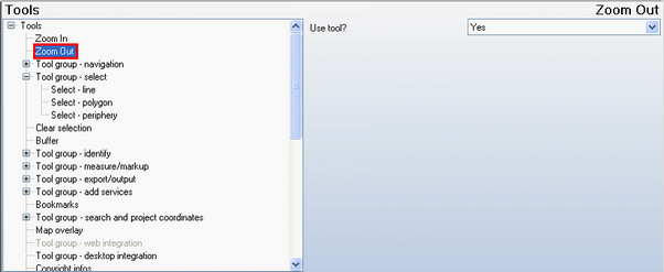 Zoom Out tool - WebOffice category