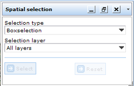 Select rectangle/box tool form