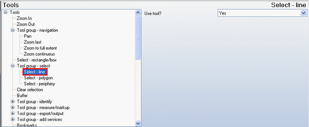 Select line tool - WebOffice category