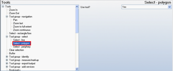 Select polygon tool - WebOffice category