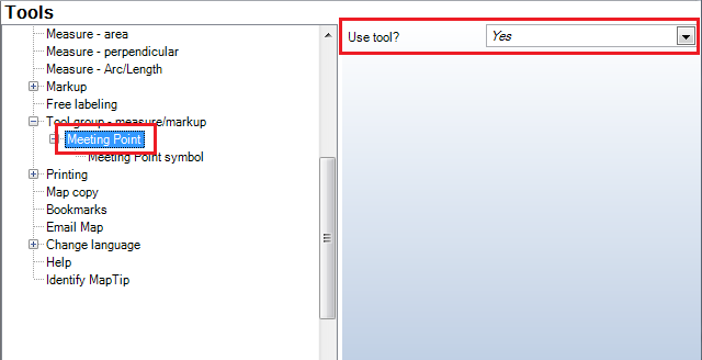 Meeting Point tool - WebOffice category