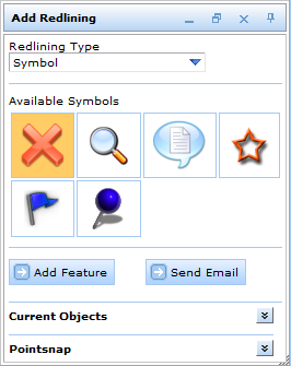 Meeting Point tool form with standard symbols