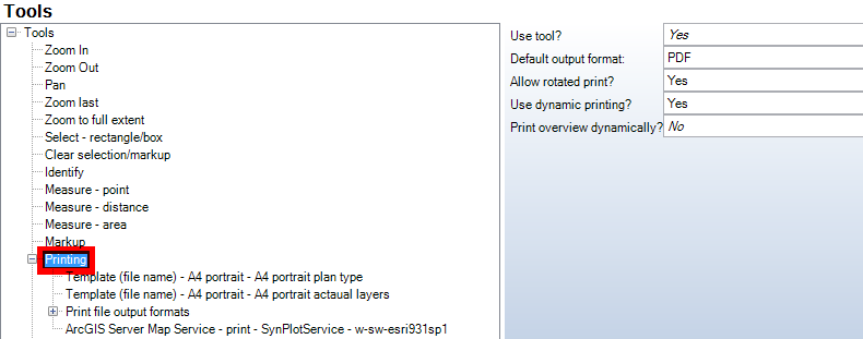 Printing tool - WebOffice category