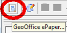 Arcmap toolbar 'GeoOffice ePaper' Arcmap toolbar 'GeoOffice ePaper'