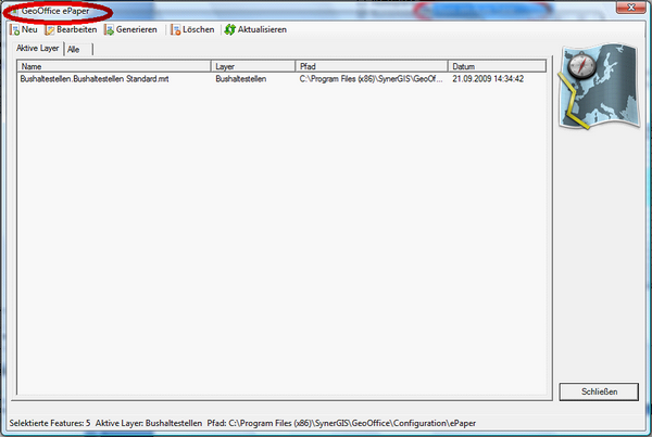 Dialog for managing all available ePaper templates Dialog for managing all available ePaper templates