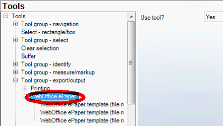 WebOffice ePaper tool configuration in WebOffice author