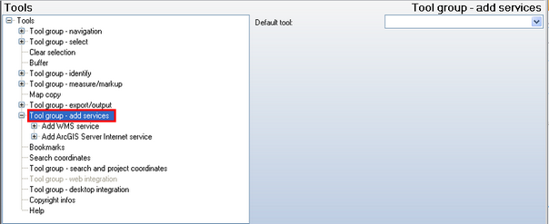 Tool group add services - WebOffice category