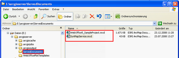 ServiceDocuments directory in ArcGIS Server location