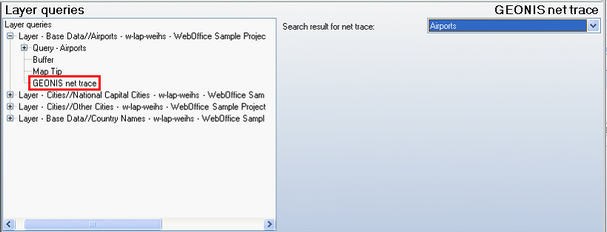 GEONIS Net Trace Layer specific configuration - WebOffice category