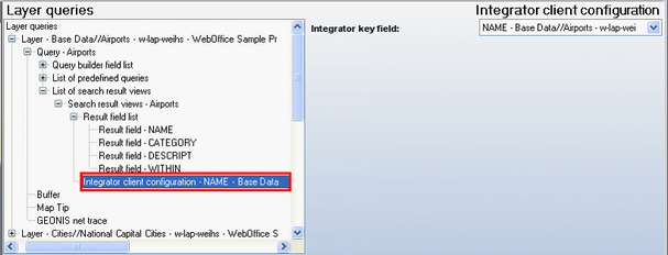 Integrator client configuration - Search result specific configuration