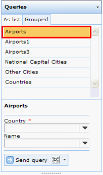 Predefined query name displayed in WebOffice 10 R3 client