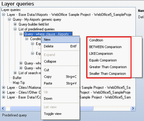 Available Comparison elements