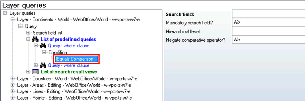 Common Comparison configuration properties