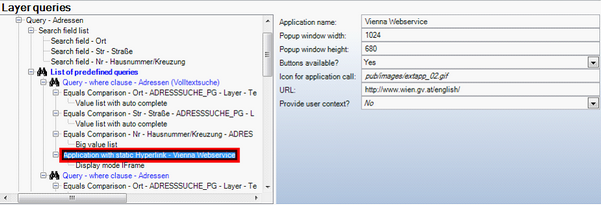 Application with static Hyperlink configuration