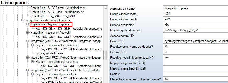Hyperlink configuration