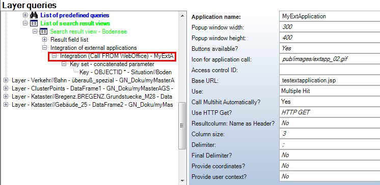 Integration (call FROM WebOffice) configuration