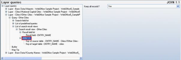 JOIN (1:1) configuration