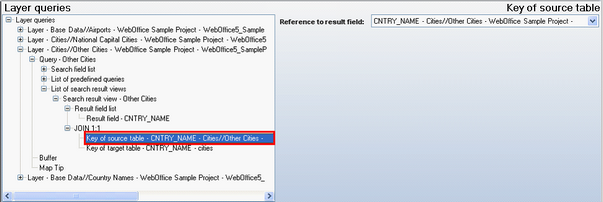 Key of source table configuration