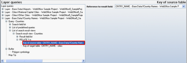 Key of source table configuration