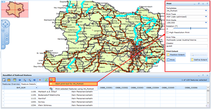 Start print tool for <defined print template> in WebOffice html client