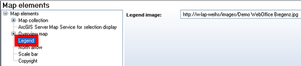 Static Legend configuration