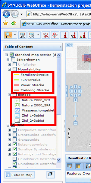 Dynamic Legend display in 'Table of Content' of WebOffice 10 R3 Client
