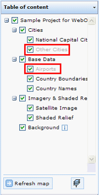 Table of content - static mode