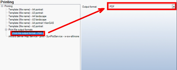 Print file output format configuration