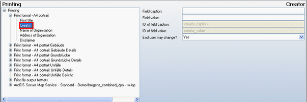 Creator configuration Creator configuration