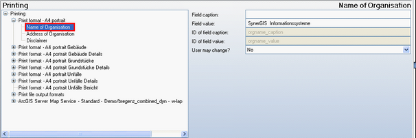 Name of Organization configuration