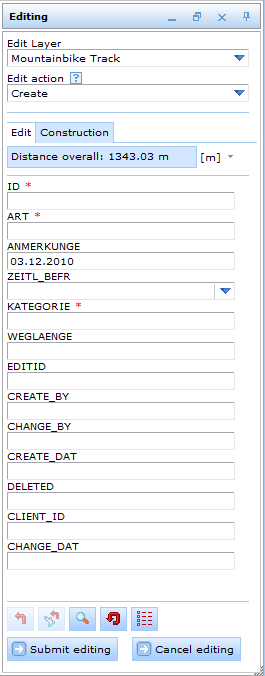 Edit tool form in WebOffice html client Edit tool form in WebOffice html client