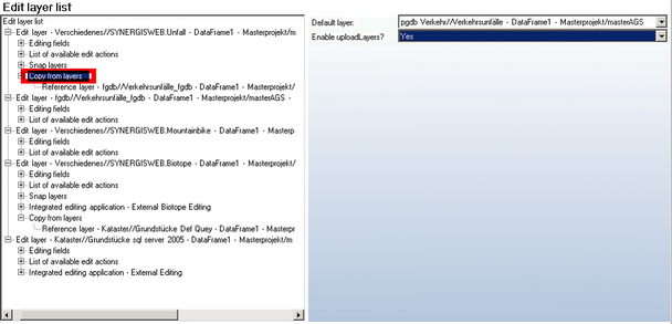 Copy from Layers configuration