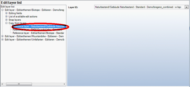 Reference layer configuration for 'Copy from' edit action