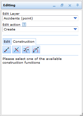 Construction tools for creating point objects