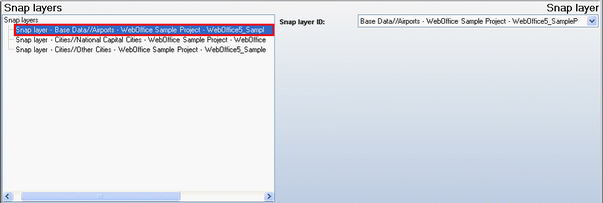 Snap layer configuration Snap layer configuration