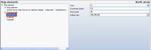 North arrow configuration North arrow configuration