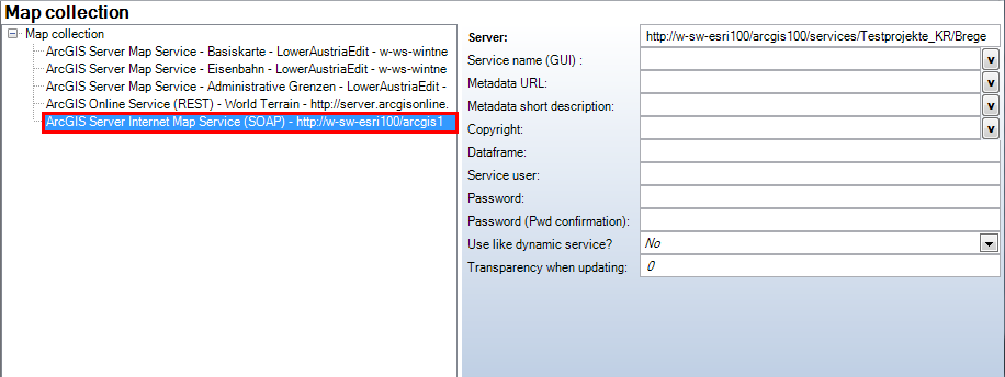 ArcGIS Server Internet Map Service - WebOffice category