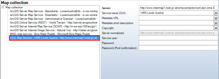 OGC WMS Map Service - WebOffice category