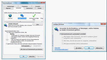 IE Security settings