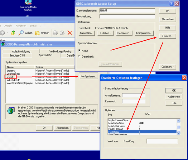 ODBC Datasource (System DSN) with Read Only access